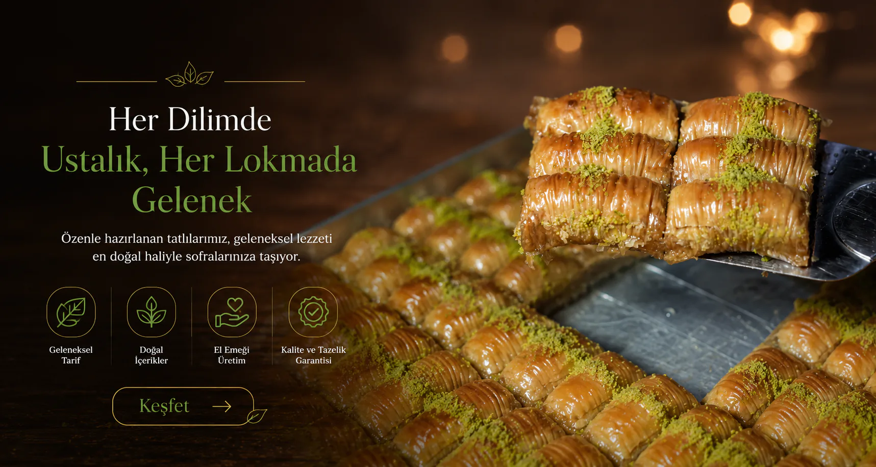 Tatlıköy geleneksel baklava ve tatlıları